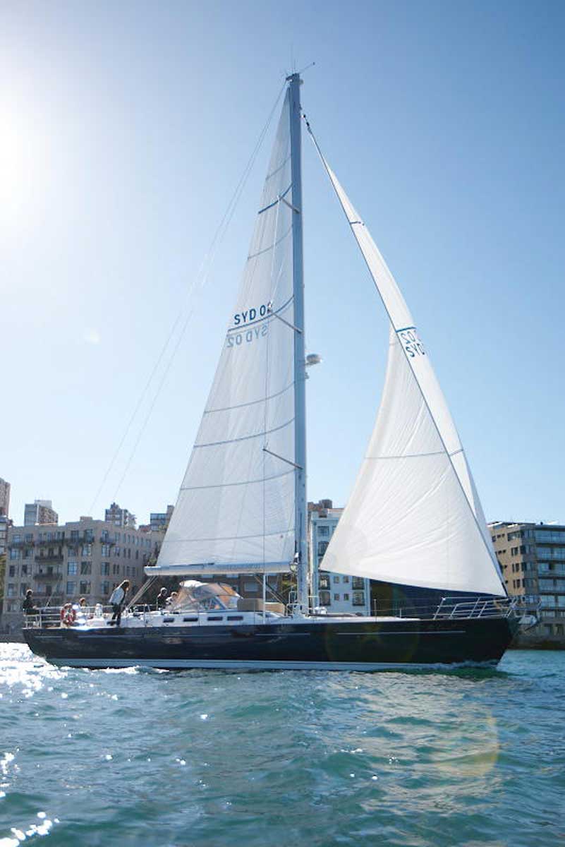 The Count sailing off Kirribilli, Sydney